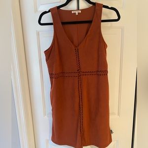South Moon Under Orange Soft Mini Dress